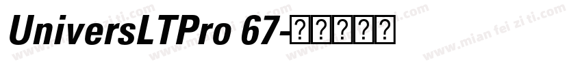 UniversLTPro 67字体转换